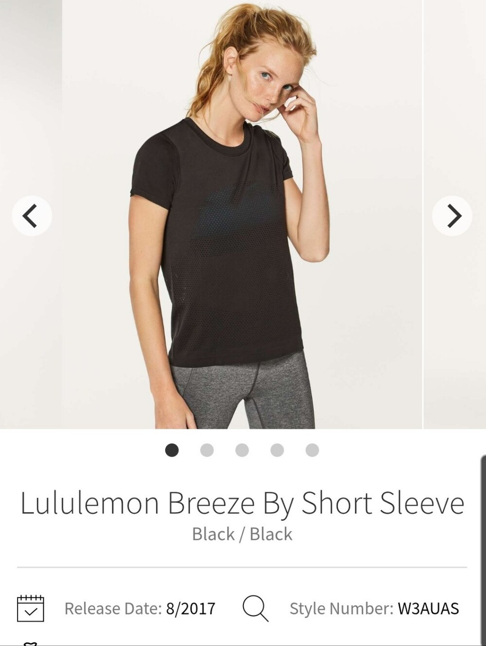 Lululemon Breeze By Short Sleeve